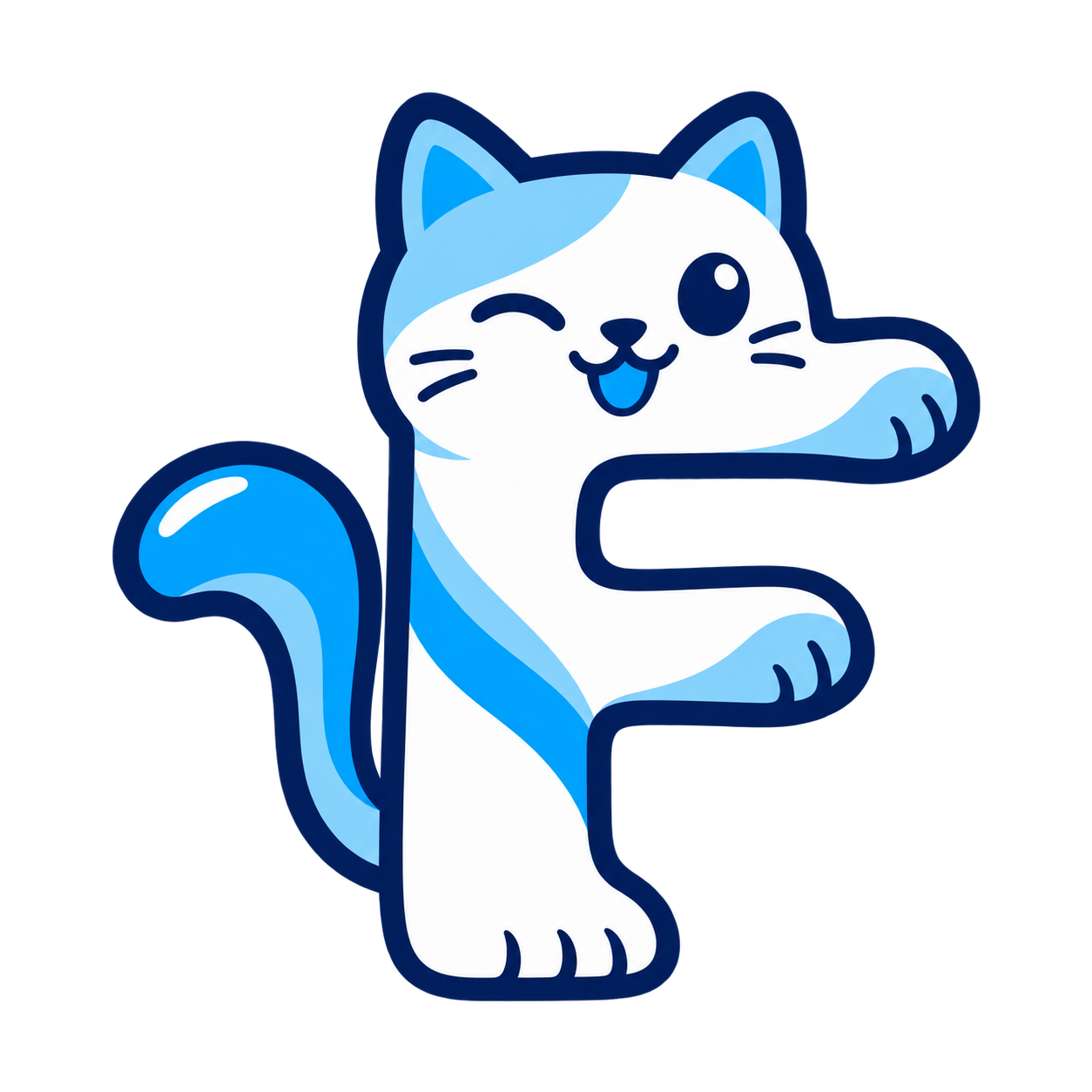 Fの形をした猫のマーク